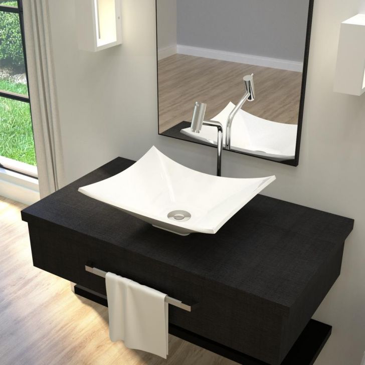 Kit Cuba L38 com Torneira Link 1062 Metal + Válvula Click 1''B (2,6cm) + Sifão Cromado + Flexível Branca