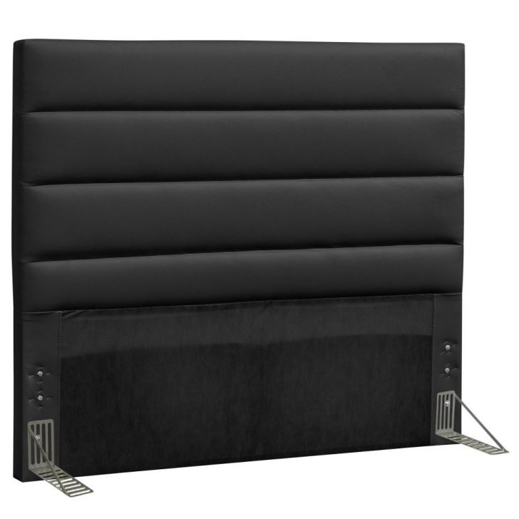 Cabeceira Quarto Casal King Greta 195cm Corano Preto - D'Monegatto