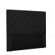 Cabeceira Tania Para Cama Box Queen 160 cm Corino Preto - D'Rossi