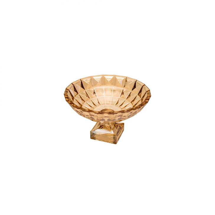 Centro De Mesa  Diamant Âmbar 19,5x32,5x32,5 Cm
