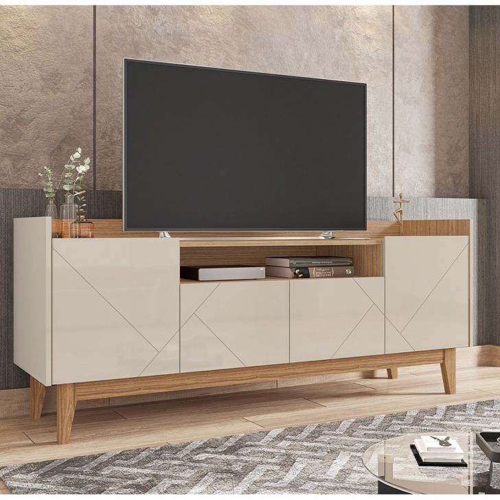 Rack Adria 4 PT Off White e Noce 158 cm