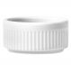 Ramekin Porcelana 130ml Canelado Branco Germer Tigela para Molhos Suflês Cremes