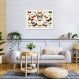 Quadro Vintage Borboletas II 100x70 Filete Branco
