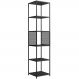 Estante 180 Cm Estilo Industrial Com Tela P1023 Preto PP