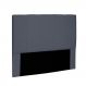 Cabeceira Arizona Para Cama Box Queen 160 cm Suede Cinza - D'Rossi