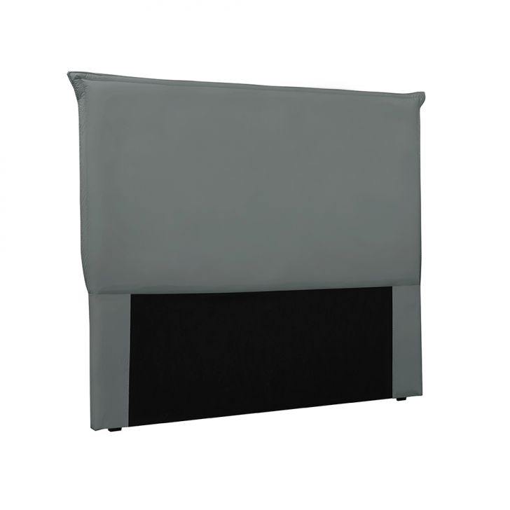 Cabeceira Casal Veneza Veludo Cinza