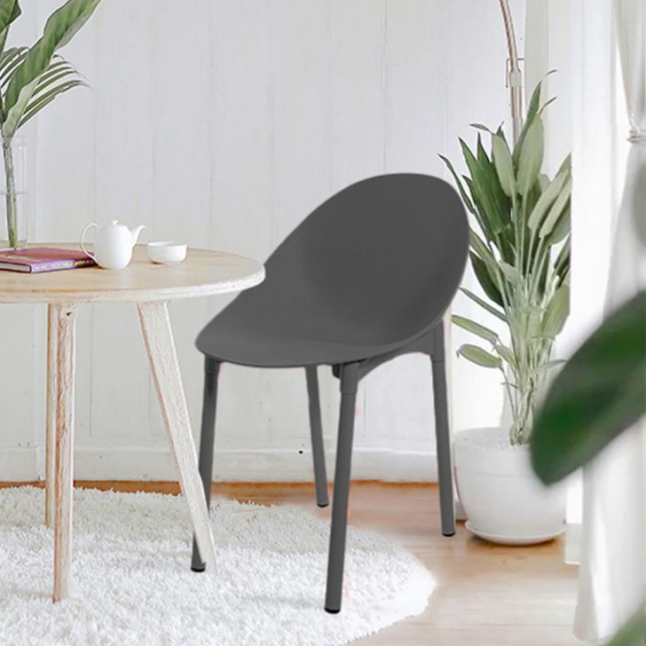 Cadeira Pétala Cinza