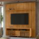 Conjunto Domo New Prestige Painel c/ Rack e rodízios Cumaru