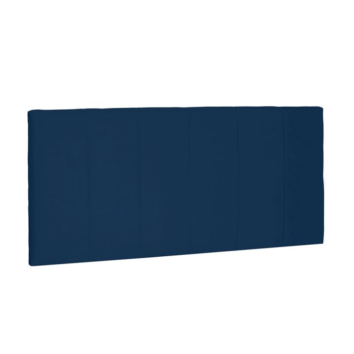 Cabeceira Painel Arizona Para Cama Box Casal 140 cm Suede Azul Marinho - D'Rossi