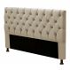 Cabeceira Estofada Cama Box Casal Cristal 140cm Linho Areia - Desk Design