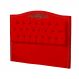 Cabeceira Casal 140cm Decorativa Maitê Veludo Vermelho - Montanaris Decor