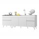 Kit com 2 Balcões de Cozinha 150cm e 70cm Veneza Multimóveis V2073 Branco