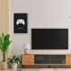 Quadro Gamer Glitch Controleuttons 100x70 Caixa Branco