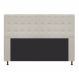 Cabeceira Estofada Dama 160 cm Queen Size Com Botonê Suede Bege - Amarena Móveis