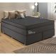 Cama Box Conjugado Queen com Colchão (158x72x198) Primeline HR Gazin CR35302 Chumbo Escuro