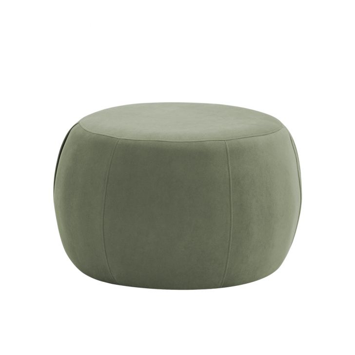 Puff Decorativo Redondo Golf 70x70cm Poliéster Verde - Nexta Casa