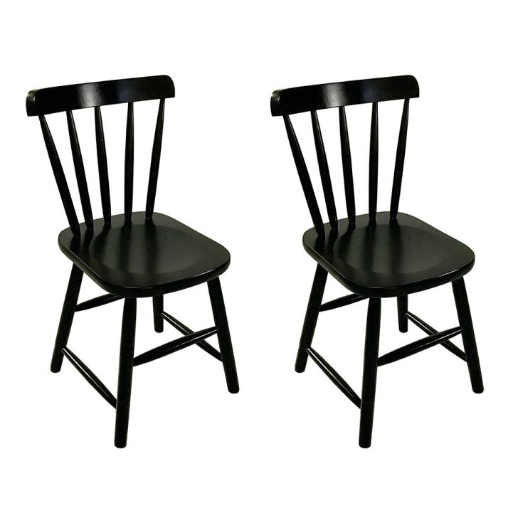 Conjunto com 2 Cadeiras Espanha II Preto
