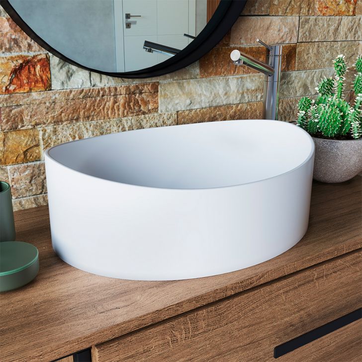 Cuba para Banheiro Oval Berlin Branca