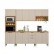 Conjunto Cozinha Compacta Osaka Jequitiba Off White