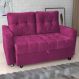 Sofá Cama para Sala de Estar Remy Veludo Turkey Marsala