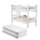Beliche Caetana Solteiro Branco com Colchões