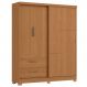 Guarda Roupa Casal 3P 2G 218x180 cm C533 Canela Kappesberg