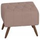 Puff Puf Para Sala Pes Madeira Trit Veludo SL 949 Peer