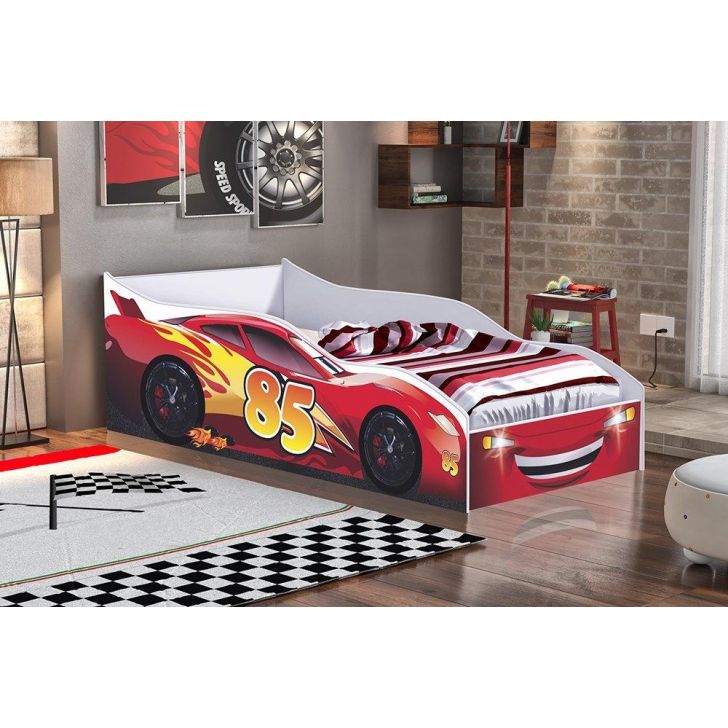 Cama Carro Infantil Red Com Colchão Gabrielli