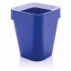 Cesto De Lixo Azul Com Aro Capacidade 10 L Polipropileno