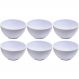 Kit 6 Cumbuquinhas Brancas 356ml Tigelas de Plástico Pequena