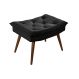 Banqueta Puff Rubi Essencial Estofados Cor Preto