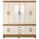 Guarda Roupa Casal 10 Portas Com Espelho 83530EL Amendola Off White Demobile