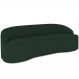 Sofá 4 Lugares Curvo Sala de Estar Living Lótus D02 Linho Verde Musgo 230 cm C-117 - Lyam Decor