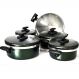 Jogo de Panela Super Craqueado Verde 5 Peças Cooklar
