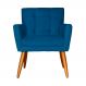 Poltrona Decorativa Onix Suede Azul Royal - DS Estofados
