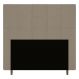 Cabeceira Cama Box Solteiro Leiria 90cm Suede Bege - Desk Design