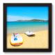 Quadro Decorativo - Praia - 22cm x 22cm - 049qnpap