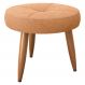 Puff Decorativa Redondo Veneza Boucle Mostarda