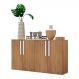Aparador Buffet 4 Portas Suspenso Viena Multimóveis V3605 Rustic/Branco