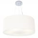 Pendente Cilíndrico Md-4135 Cúpula em Tecido 70x30cm Branco - Bivolt