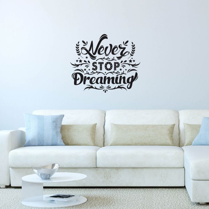 Adesivo de Parede Frase Never Stop Dreaming