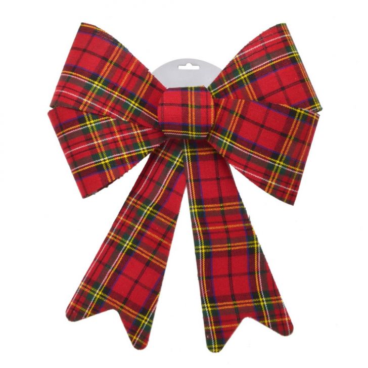 Laço Natalino I Vermelho e Preto