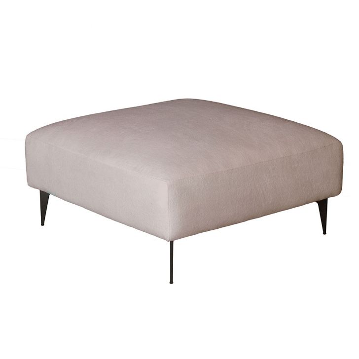 Puff Unne Bouclê Bege 85cm