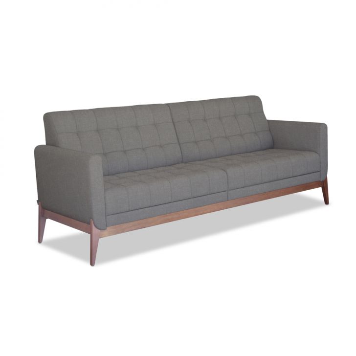 Image of Sofá  3 Lugares Brooks Linho Cimento 230 Cm PLA-AL380UP60HDVMOB