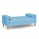 Recamier Berlim 1,20m Suede Azul Turquesa - Inova Decorações