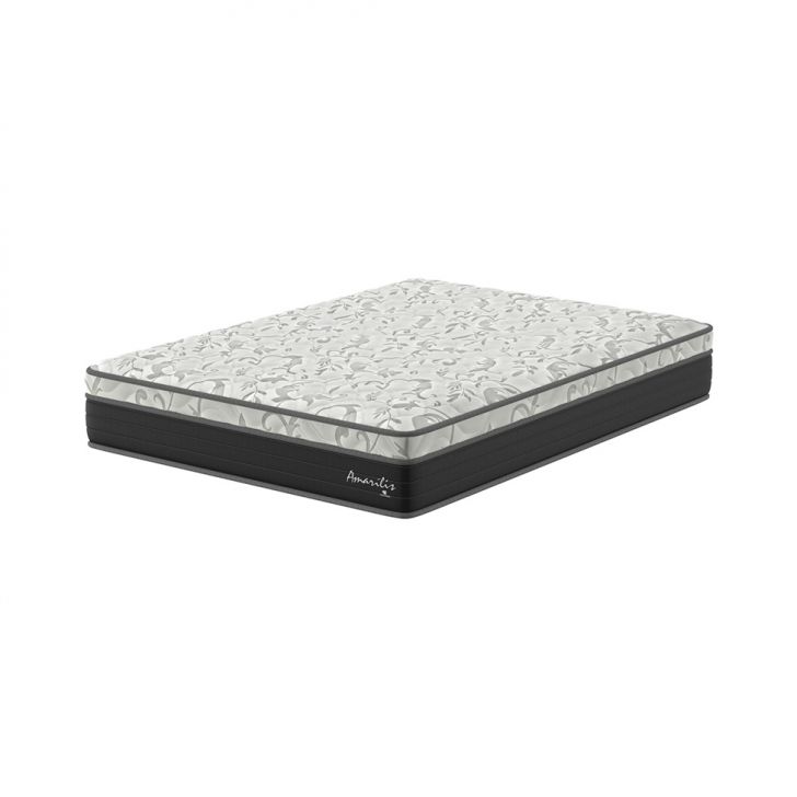 Colchão Casal Amarilis D33 (28x138x188) Preto E Cinza