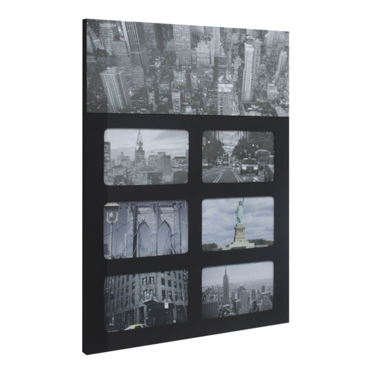 Painel de Fotos Downtown 6 Fotos 10X15 cm Preto Kapos