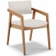 Cadeira Para Sala de Jantar Estar Living Giorgia L02 Linho Cru - Lyam Decor