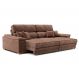 Image of Sofá 3 Lugares Retrátil e Reclinável Lupin Velosuede Marrom 214 cm MO173UP60GLFMOB