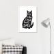 Quadro Frase Gente legal tem Gato 100x70 Caixa Branco